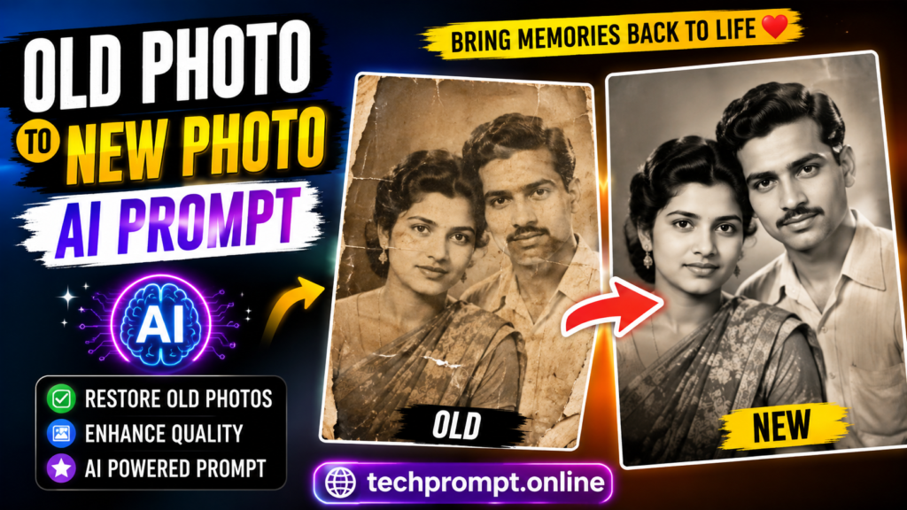 old photo to new photo ai prompt