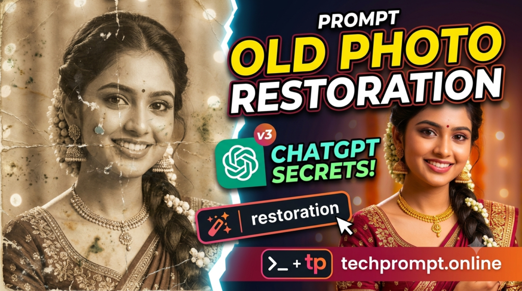 Old photo restoration prompt ChatGPT