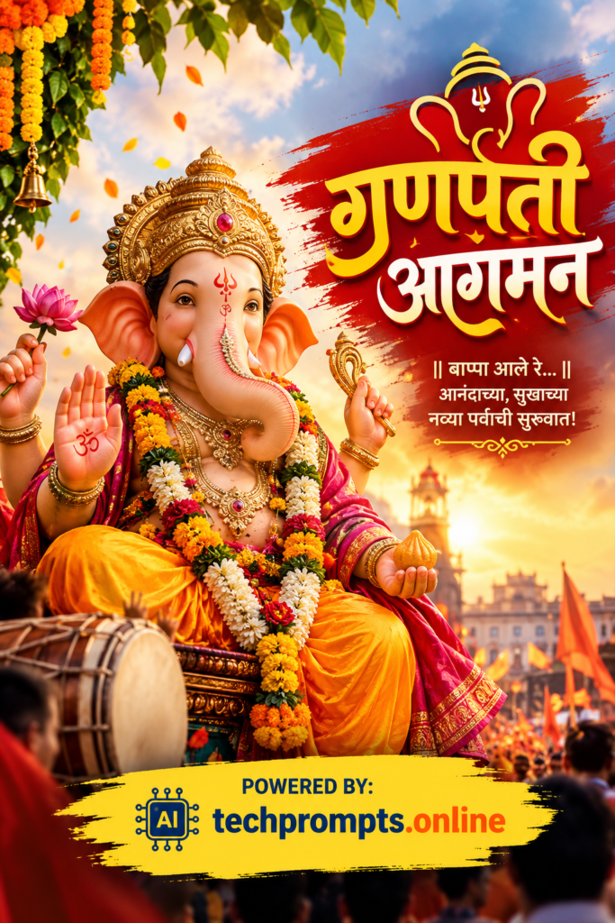 Stunning Ganpati Aagman Banner Design Ideas for 2026: