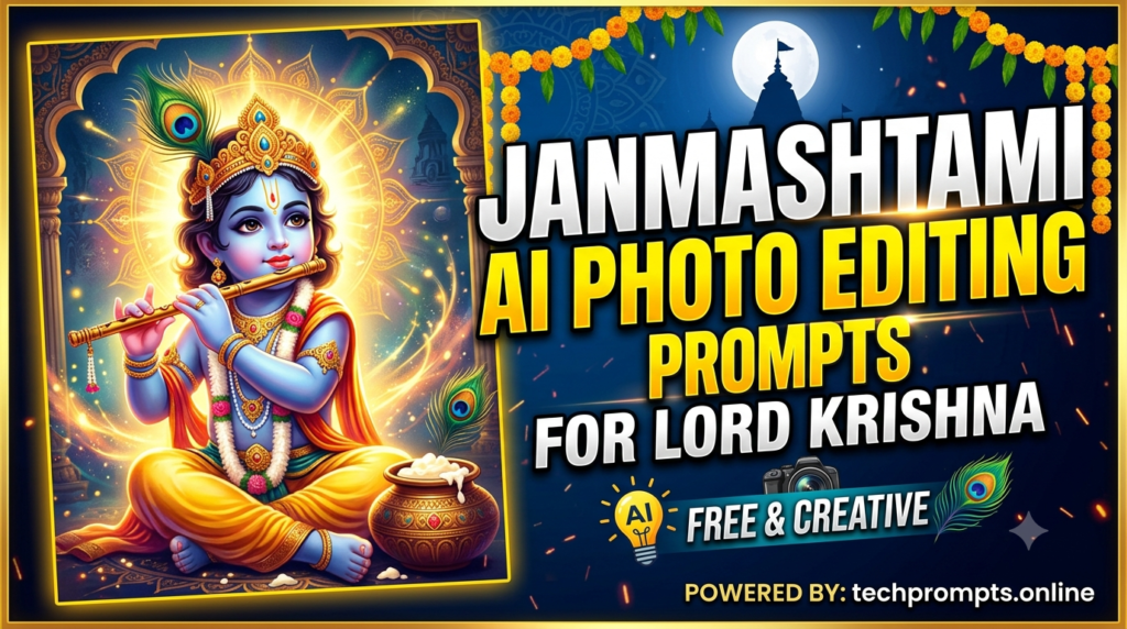 Best Janmashtami AI Photo Editing Prompts for Lord Krishna 2026: