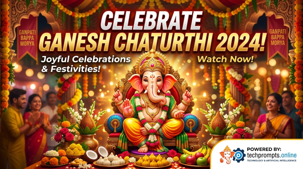12 Best Prompt for Ganesh Chaturthi Photo: