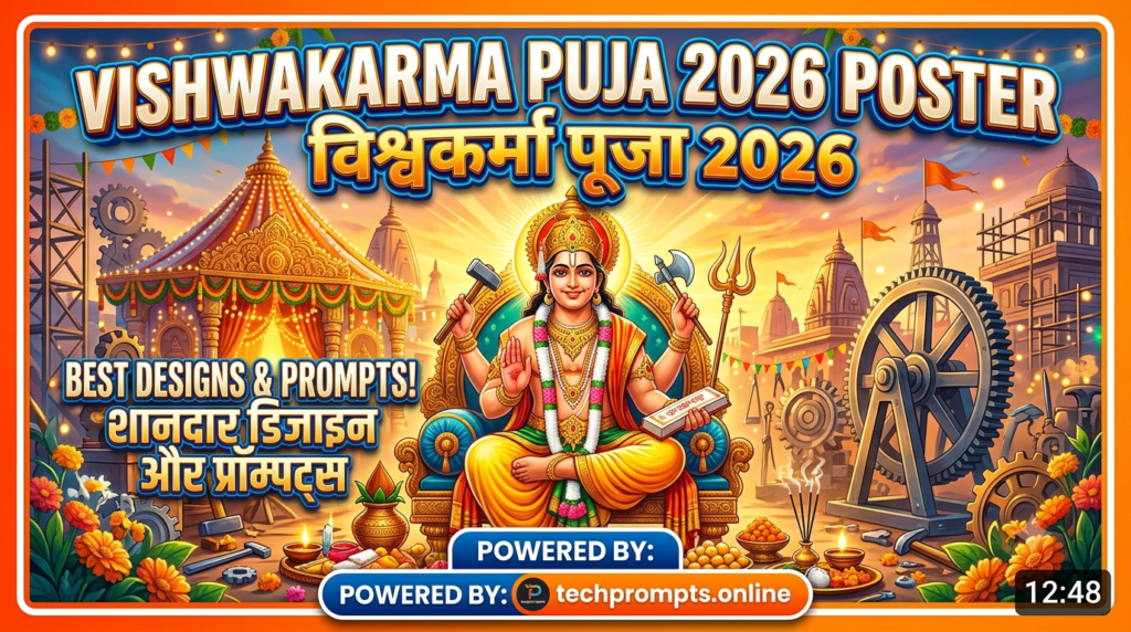 Gemini Prompt for Vishwakarma Puja 2026 Banner