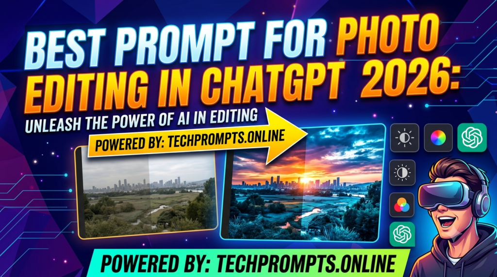 Best prompt for photo editing in chatgpt 2026