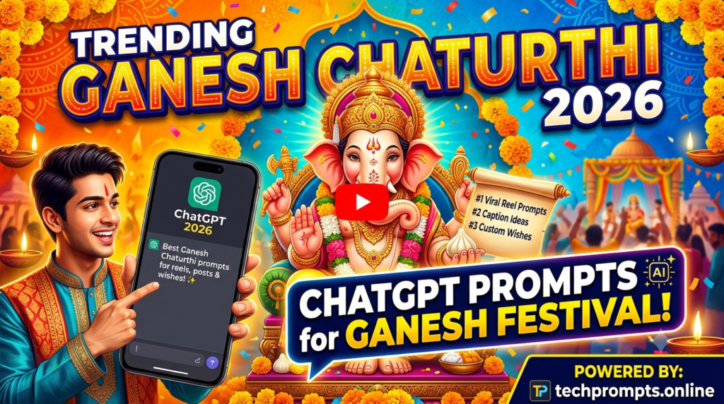 Trending Ganesh Chaturthi 2026 ChatGPT Prompts: 7 Unique AI Prompts for Viral Festive Images