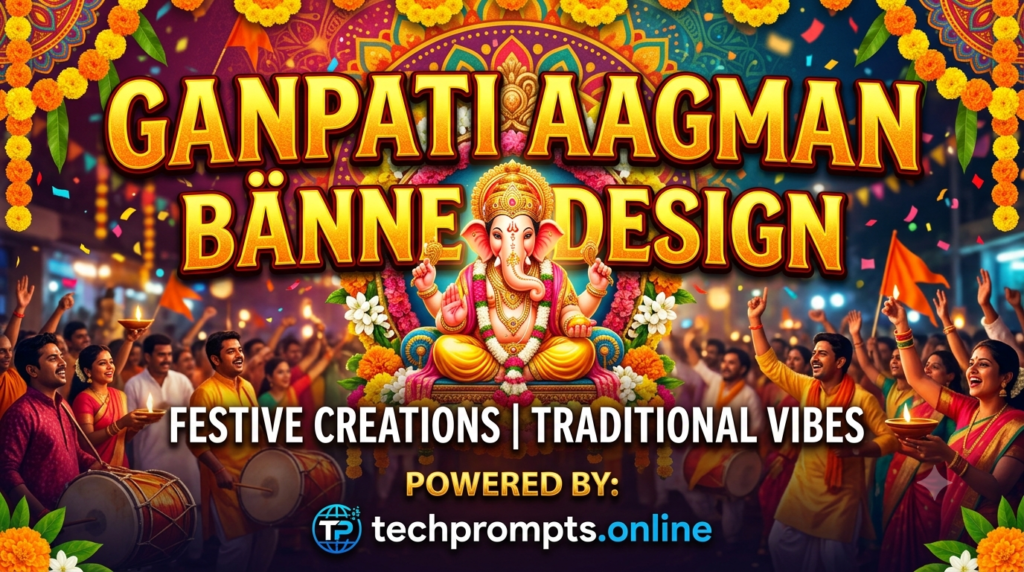 Ganpati aagman banner design