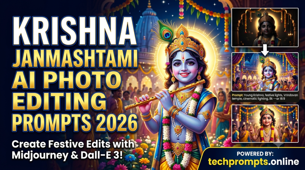 Krishna Janmashtami AI Photo Editing Prompts 2026