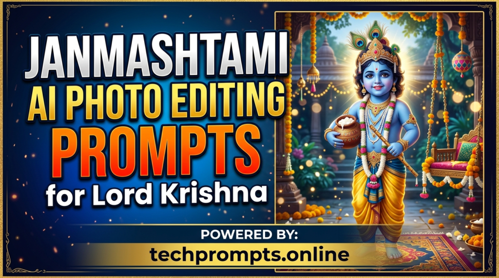Janmashtami AI Photo Editing Prompts for Lord Krishna