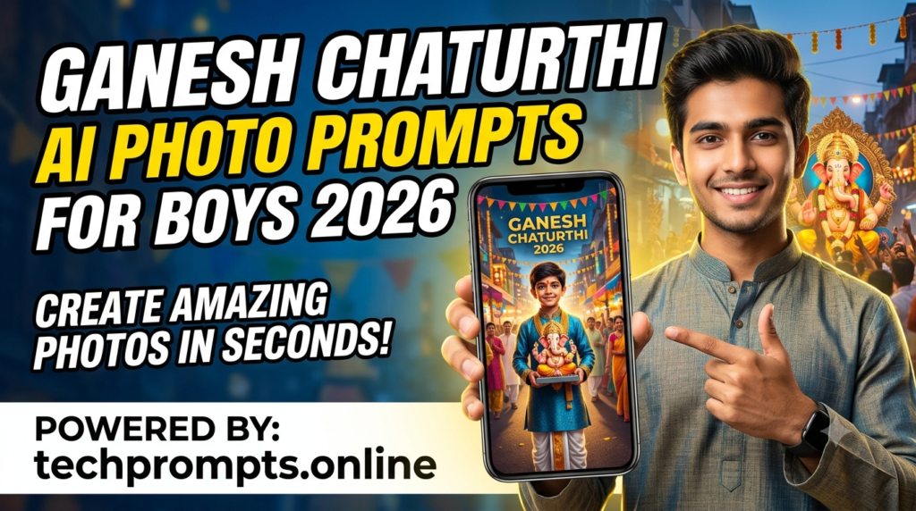 Ganesh Chaturthi AI Photo Prompts for Boys 2026: