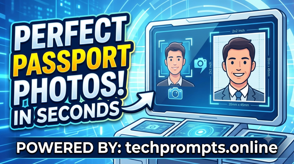 passport size photo prompt