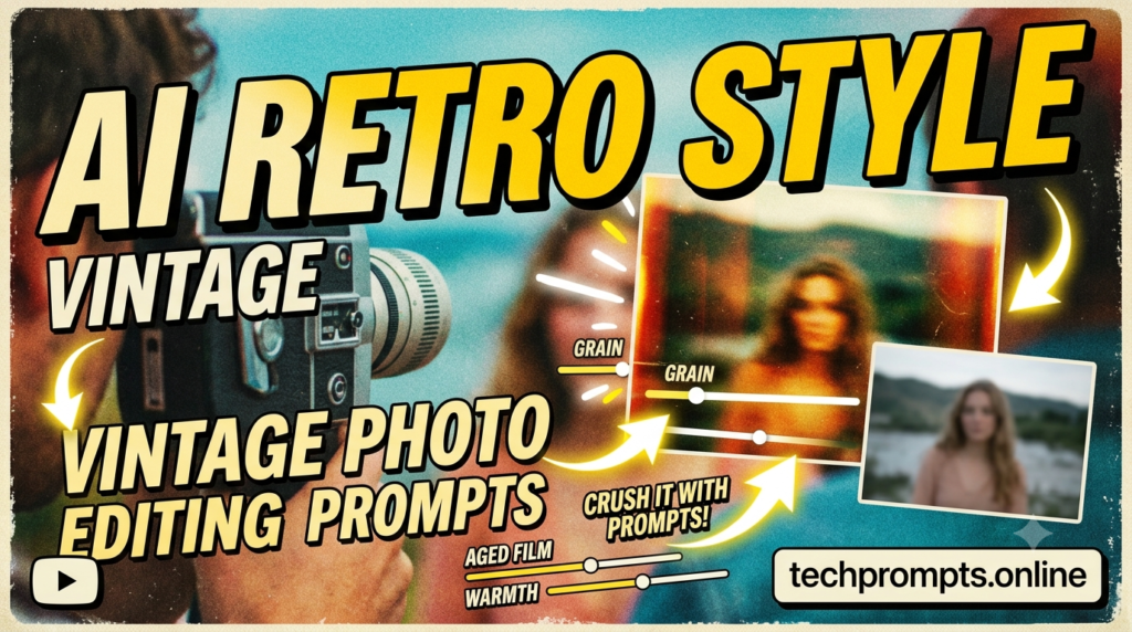 ai retro style vintage photo editing prompts