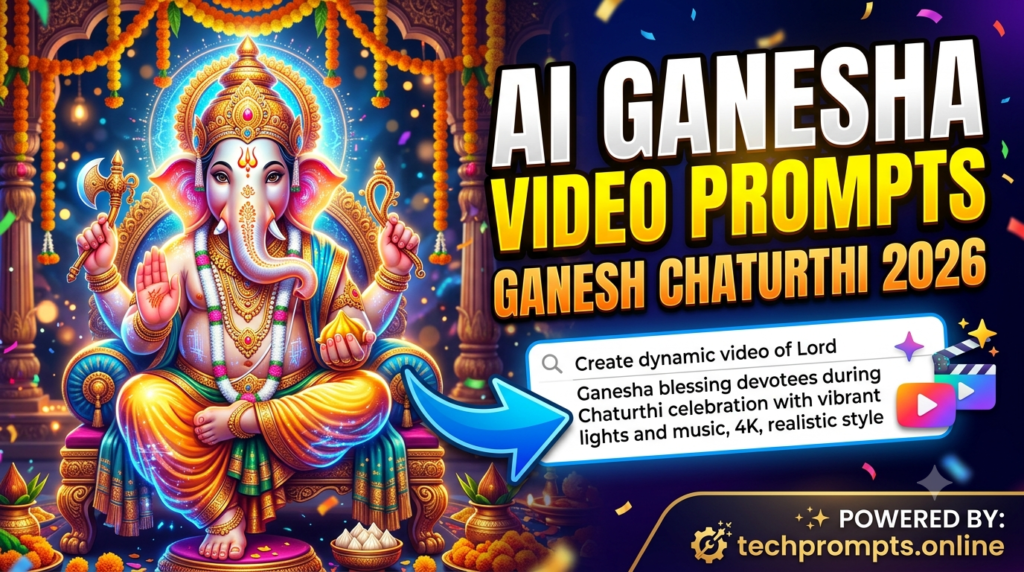 AI Ganesha Video Prompts for Ganesh Chaturthi 2026: